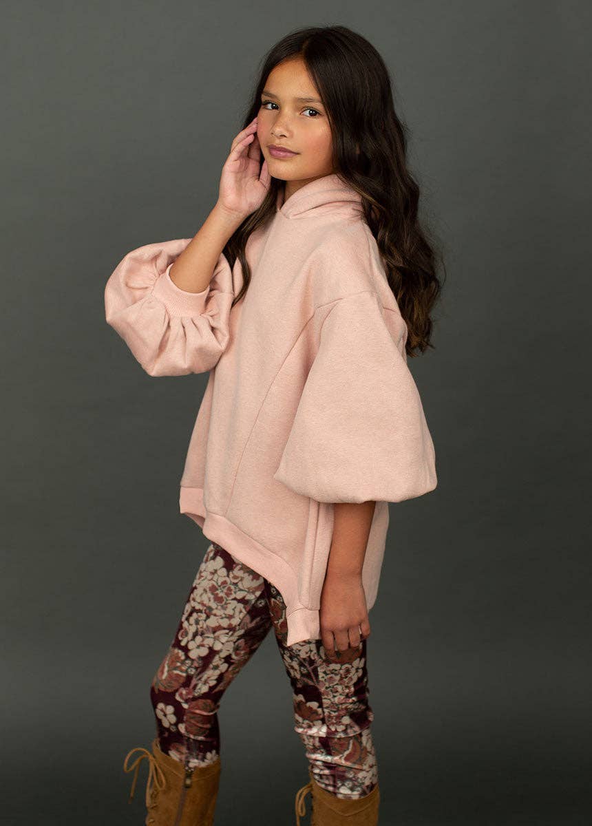 Kid's Myla Leggings in Currant Floral