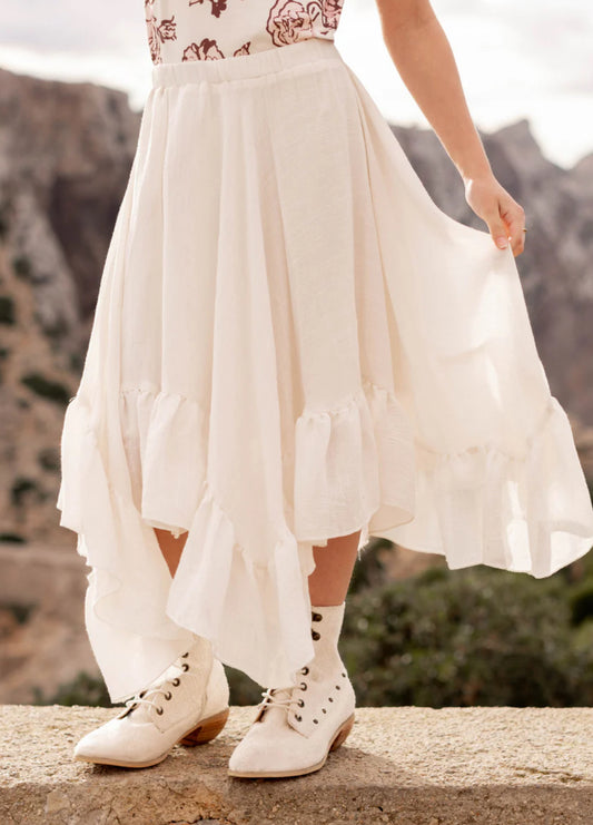 Posie Cream Skirt