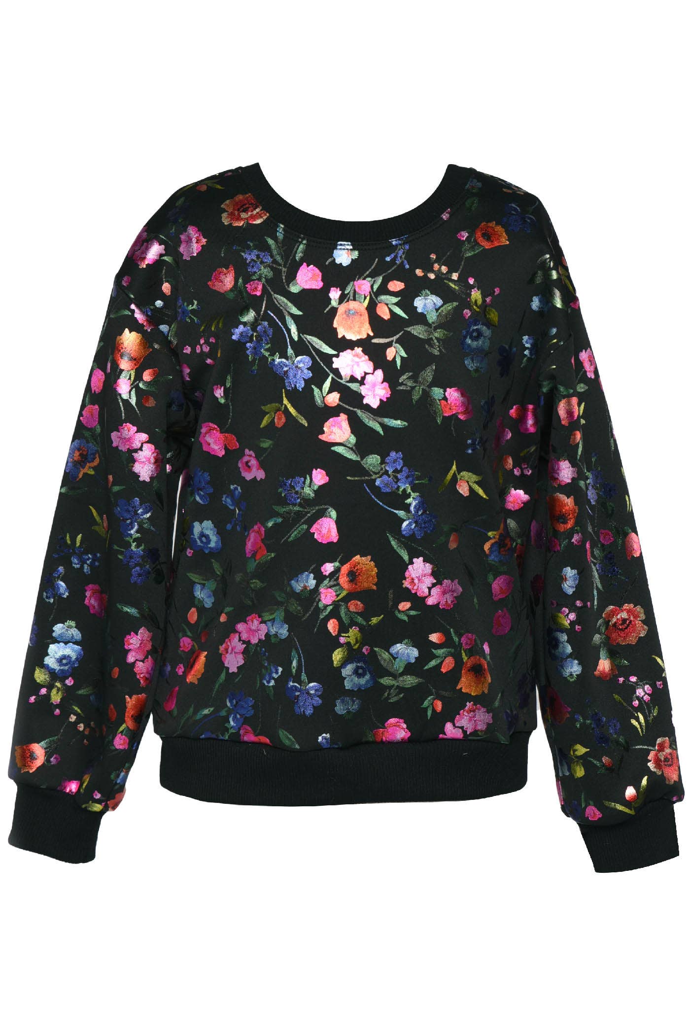 FOIL FLOWER SWEATSHIRT