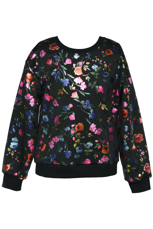 FOIL FLOWER SWEATSHIRT