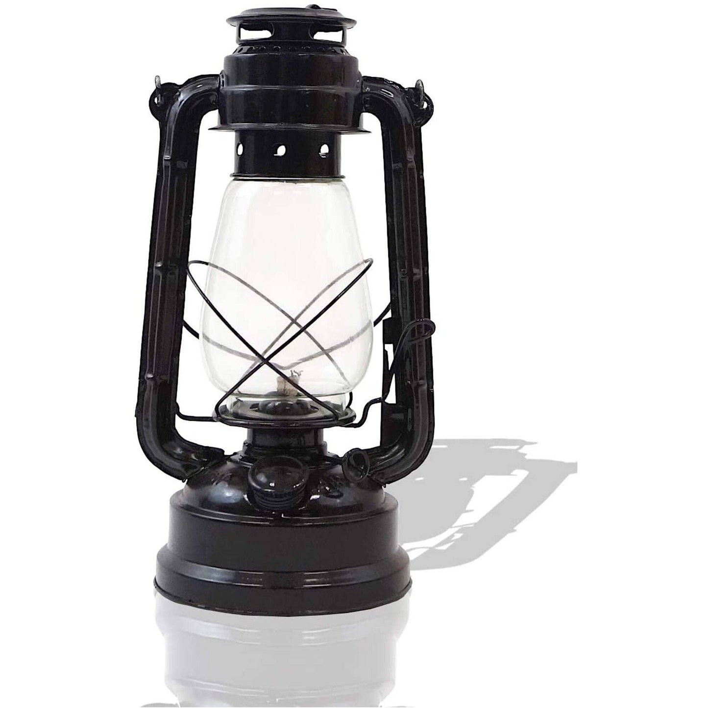 Decorative Hurricane Lantern, Large, Dark Brown