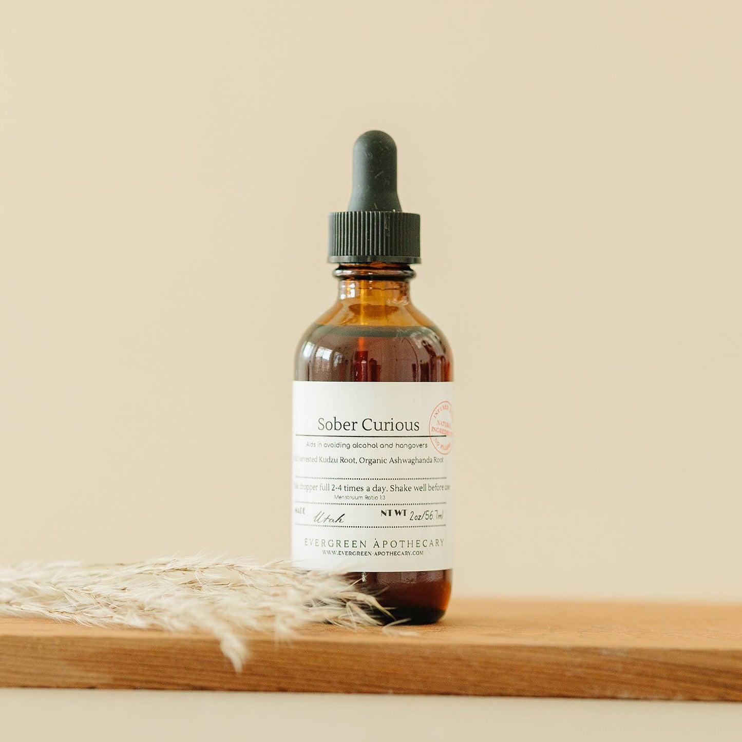 Sober Curious Tincture, Alcohol Free, 2oz
