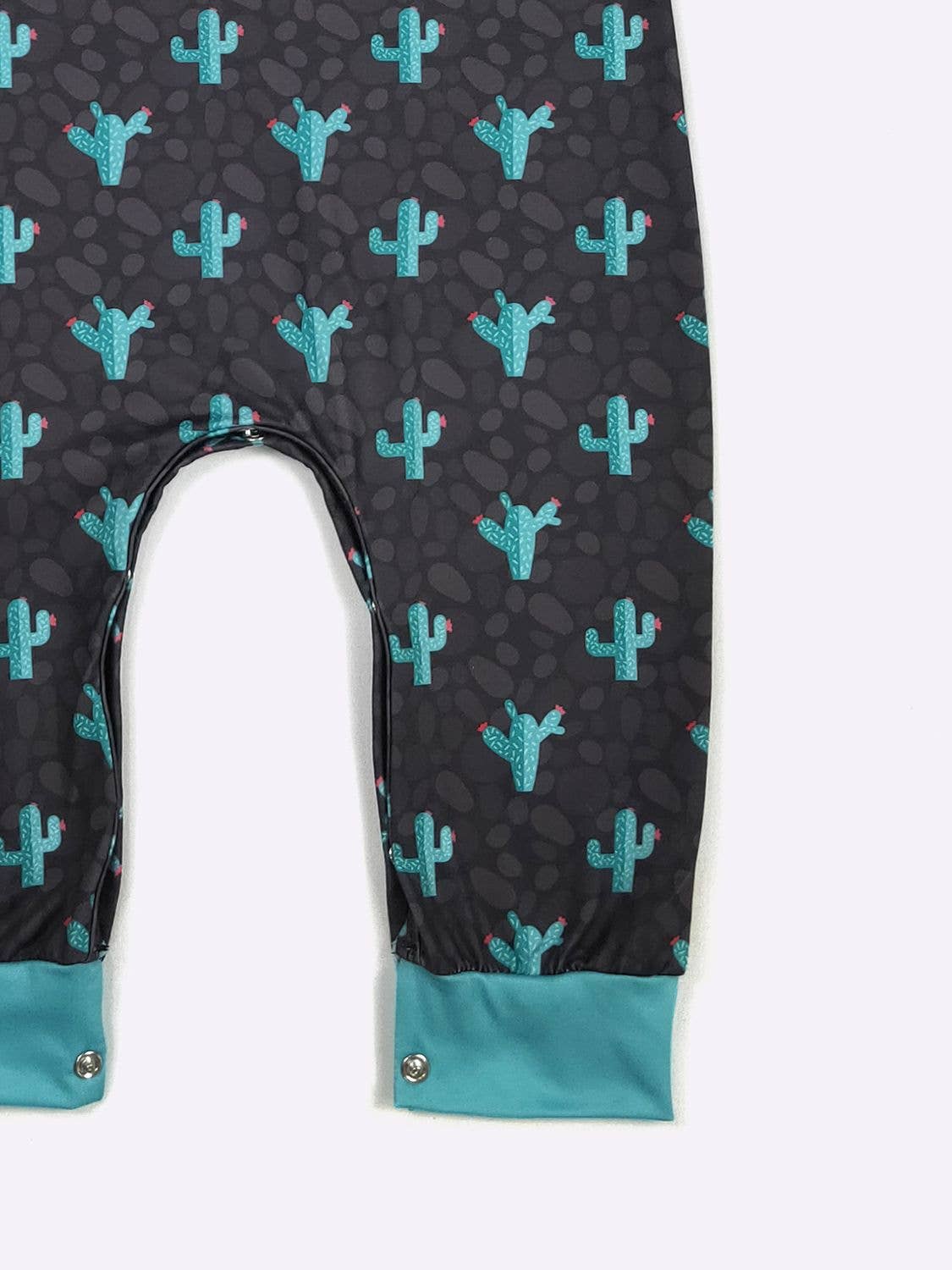 Midnight Cactus Boy Romper