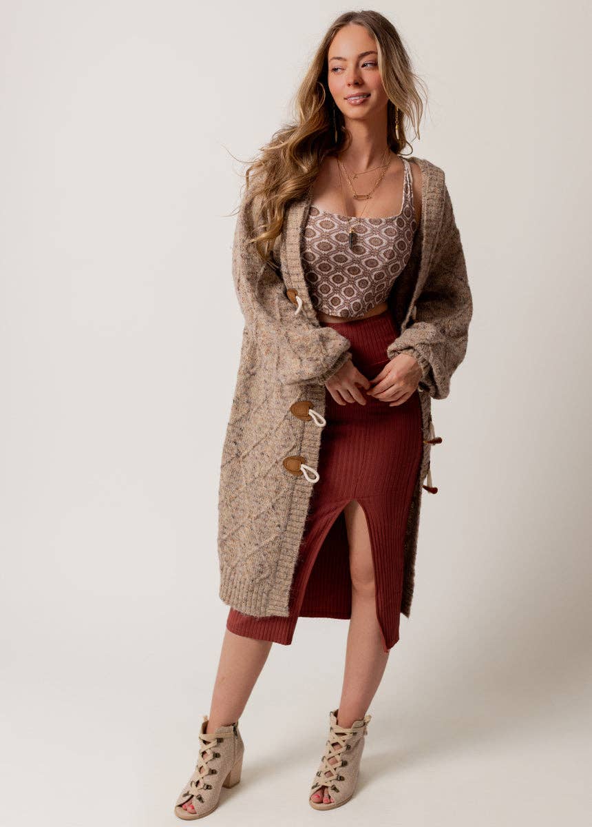 Rianne Sweater in Heather Camel