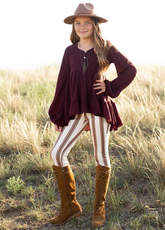Kid's Victoria Legging in Stripe